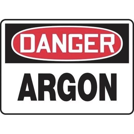 Accuform OSHA DANGER SAFETY SIGN ARGON 10 X MCHL112VA MCHL112VA